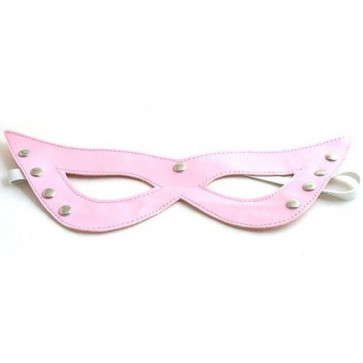 Розовая нежная маскарадная маска