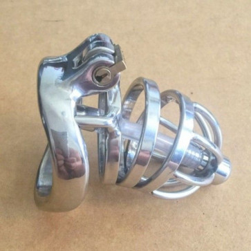 Stainless Steel Male Urethral Tube Chastity Device / Stainless Steel Chastity Cage