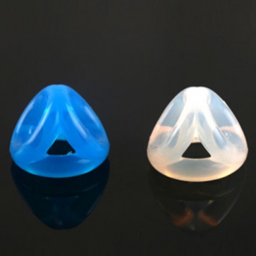 Силиконовые кольца на пенис silicone penis and scrotum bondage 3 ring BLUE