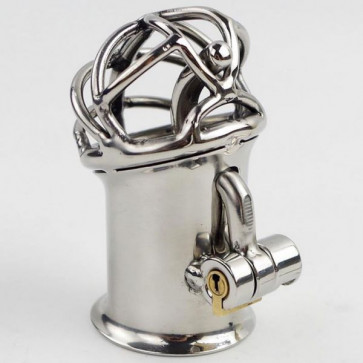 Пояс верности Stainless Steel PA Lock 6mm Glans Piercing Male Chastity Device Albert Piercing