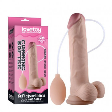 Фаллоимитатор Soft Ejaculation Cock With Ball 8