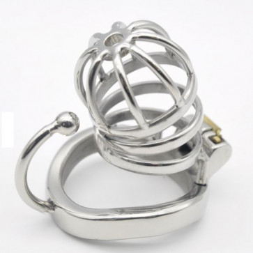 Пояс верности Stainless Steel Male Chastity Cage with Base Arc Ring Devices