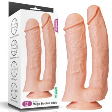 Двонйной фаллоимитатор 12 Realistic Mega Double Dildo