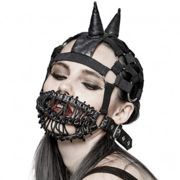 Кожаная маска Neutral strapped mask