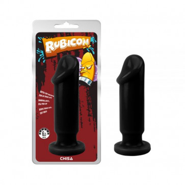 Анальная черная пробка с головкой Evil Dildo Plug Large