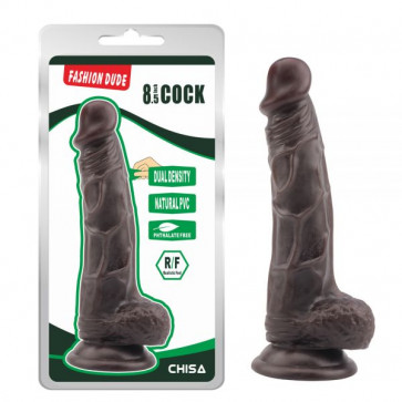 Коричневый фаллоимитатор на присоске Fashion Dude 8.5 Inch Cock