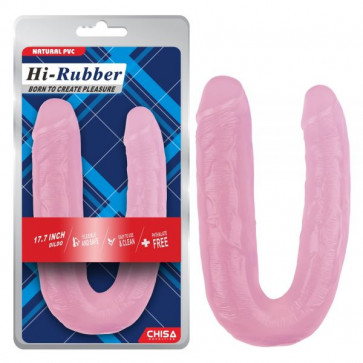 Розовый двойной фаллоимитатор для мастурбации 17.7 Inch Dildo