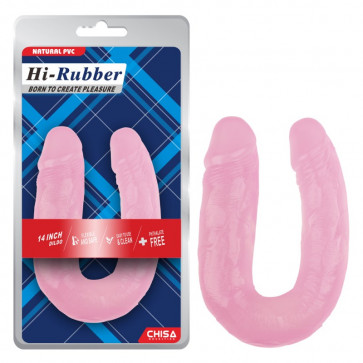 Розовый двойной фаллоимитатор 14 Inch Dildo