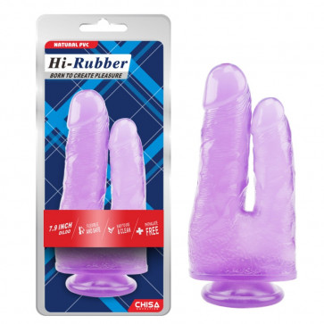 Фиолетовый двойной фаллоимитатор 7.9 Inch Dildo