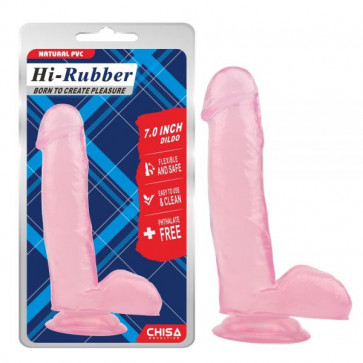 Розовый фаллоимитатор на присоске 7.0 Inch Dildo