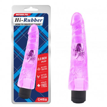 Фиолетовый мультискоростной вибратор 8.8 Inch Dildo