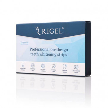Профессиональные полоски для отбеливания зубов Rigel Strips, 28 штук