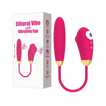 Двойной вибростимулятор Clitoral Vibe with Vibrating Egg