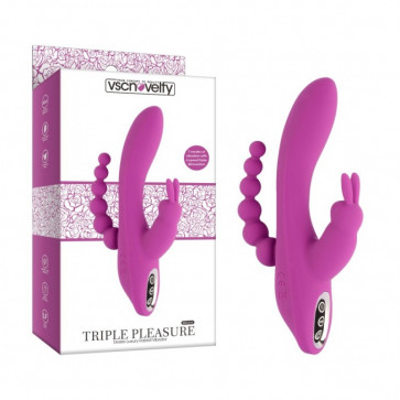 Вибратор тройной Desire Luxury Rabbit Vibrator Triple Pleasure
