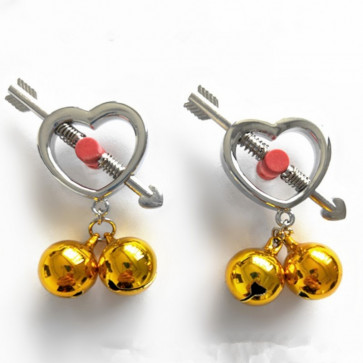 Metal Cupid Arrow Nipple Clips