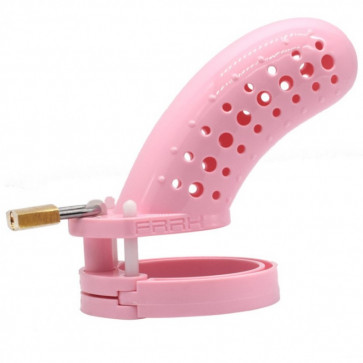 New Type Male Chastity Device with Perforated design Cage Long Black, Purple, Pink, Clear