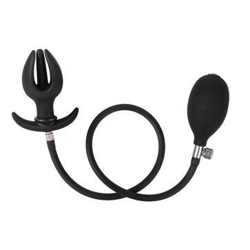 Надувная анальная пробка-расширитель для ношения Petal Silicone Inflatable Anal Plug