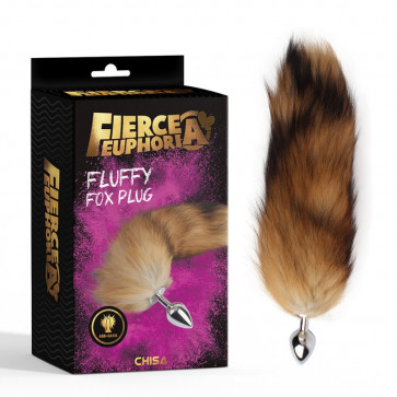 Анальная пробка с хвостом Fluffy Fox Plug