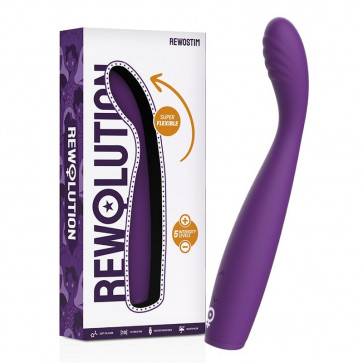 Вибратор для стимуляции точки G фиолетовый Rewolution Rewostim Flexible Vibrator