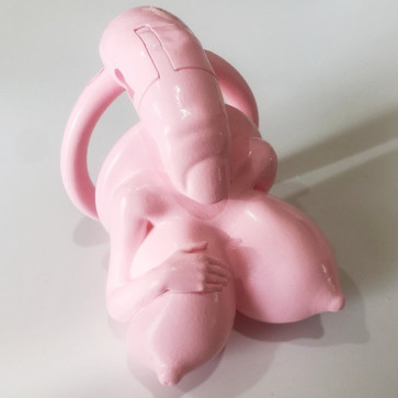 Пояс верности для мужчин Big Boobs New Chastity Device Black