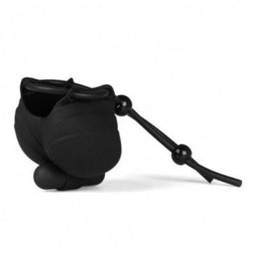 Эрекционное кольцо с мешочком для мошонки Vibro Ring Delay Ball