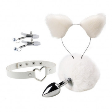 Набор для сексуальных игр для пар Bondage Toys Kit White