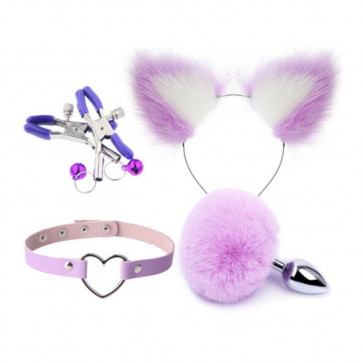 Набор для сексуальных игр для пар Bondage Toys Kit Purple