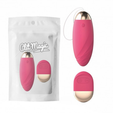 Вибропуля с кнопкой управления Fun Explorer Love Egg Pink