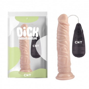 Вибратор на присоске с пультом управления Stud Realistic Vibrating Dong Flesh 8.4