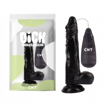 Вибратор на присоске с пультом управления Vibrating Beginner Dildo Black 8.5
