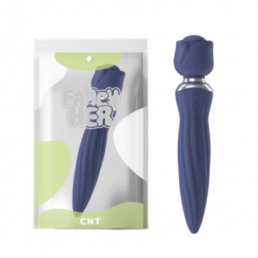 Клиторальный вибростимулятор Rose Dancer Wand Blue