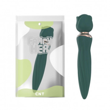 Клиторальный вибростимулятор Rose Dancer Wand Green