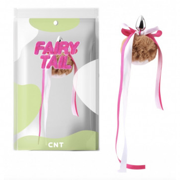 Анальная пробка с пушистым хвостом Kitten Paw Fluffy Plug with Tail Khaki