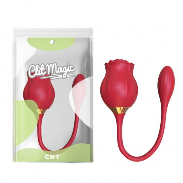 Клиторальный вибростимулятор Wild Bloom Dual Pleasure Red
