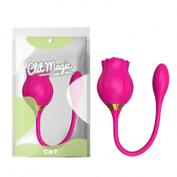 Клиторальный вибростимулятор Wild Bloom Dual Pleasure Rose