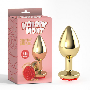 Анальная пробка Showy Rose Anal Plug Large