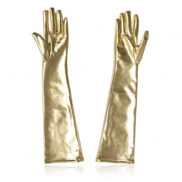 Flirt golden gloves hot female apparatus five finger gloves