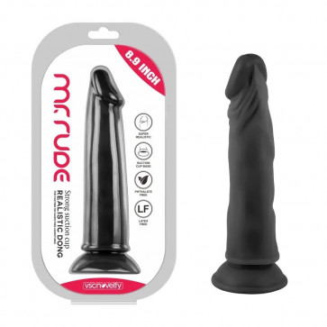 Фаллоимитатор на присоске Realistic Dong Black Mr. Rude 8.9