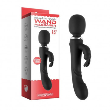 Вибратор уникальный тройной для женщин Deluxe Extra Powerful Wand Massager