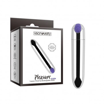 Вибропуля с кнопкой Pleasure Luxury Fired Up Rechargeable Bullet