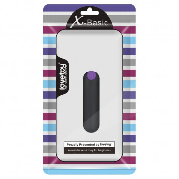 Вибропуля черная X-Basic Rechargeable Bullet 10 Speeds