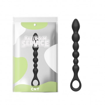 Анальный бусы с кольцом Missile Anal Bead Black