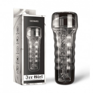 Мастурбатор для мужчин Ice Girl Clear Textured Masturbation Cup