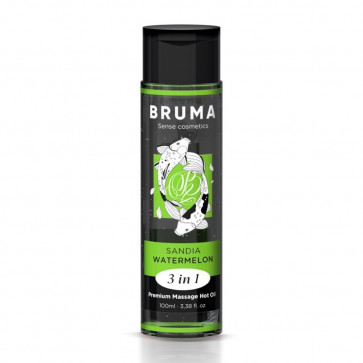 Массажное масло Bruma Premium Massage Hot Oil Watermelon 3 In 1, 100мл