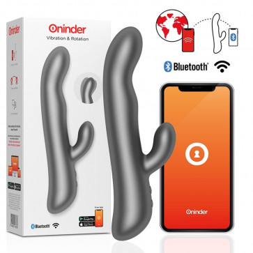Вибратор для женщин Oninder Oslo Vibration Rotation Black Free App