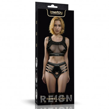 Комплект белья с креплением для страпона Rebellion Reign Iconic Harness Strap on Set (XS/S)