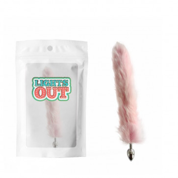 Анальная пробка с пышным хвостом Foxs Plug Tail Small Pink