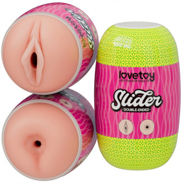 Мастурбатор для мужчин Slider Double-Ended Masturbator Vagina and Anus Flesh 