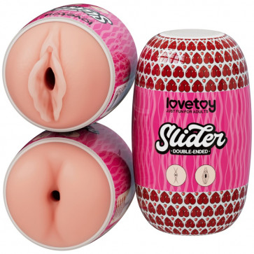 Мастурбатор для мужчин Slider Double-Ended Masturbator Ass and Vagina Flesh