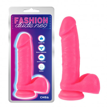 Фаллоимитатор на присоске Dual Density Cock Dildo Pink 7.6